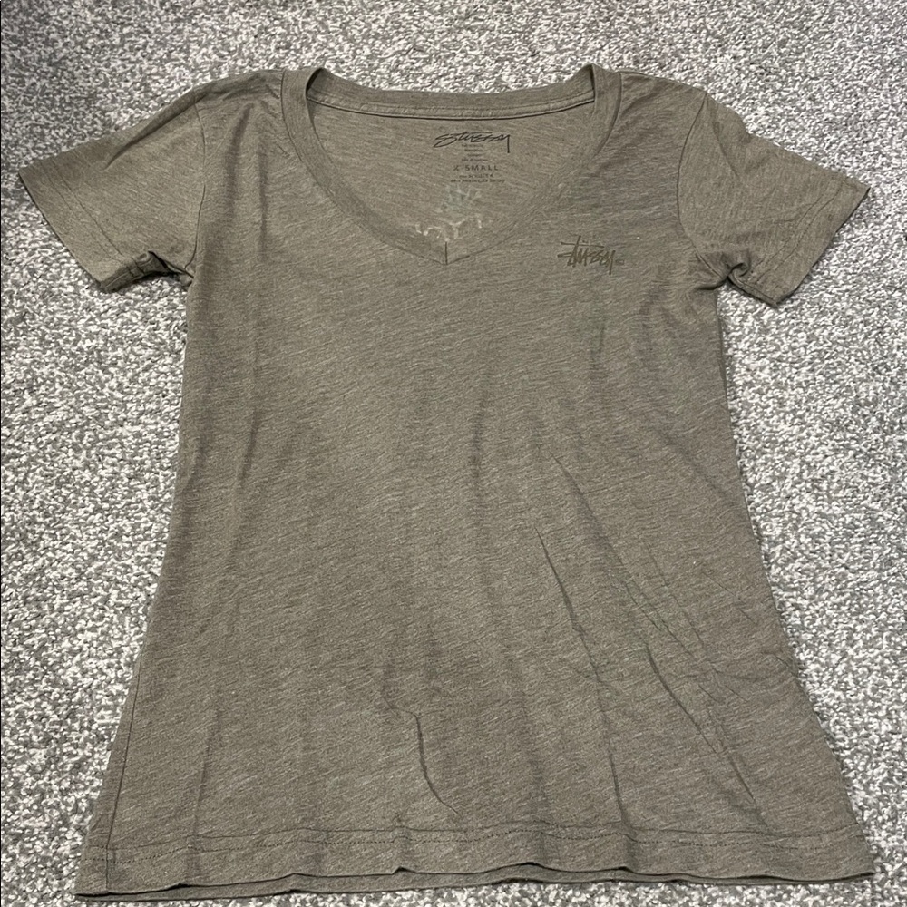 Stussy Women's Short Sleeve Olive Tee